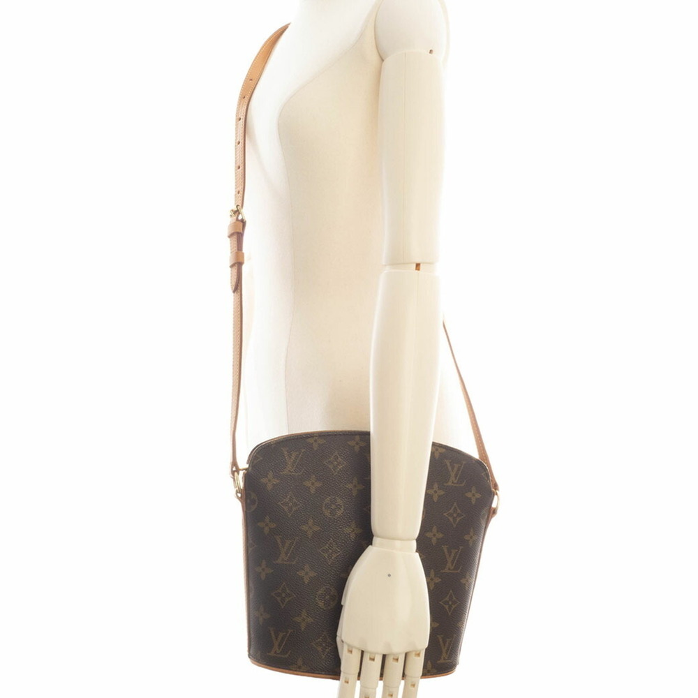 Louis Vuitton Drouot Shoulder Bag M51290 Monogram Canvas Women's LOUIS VUITTON - Picture 10 of 16